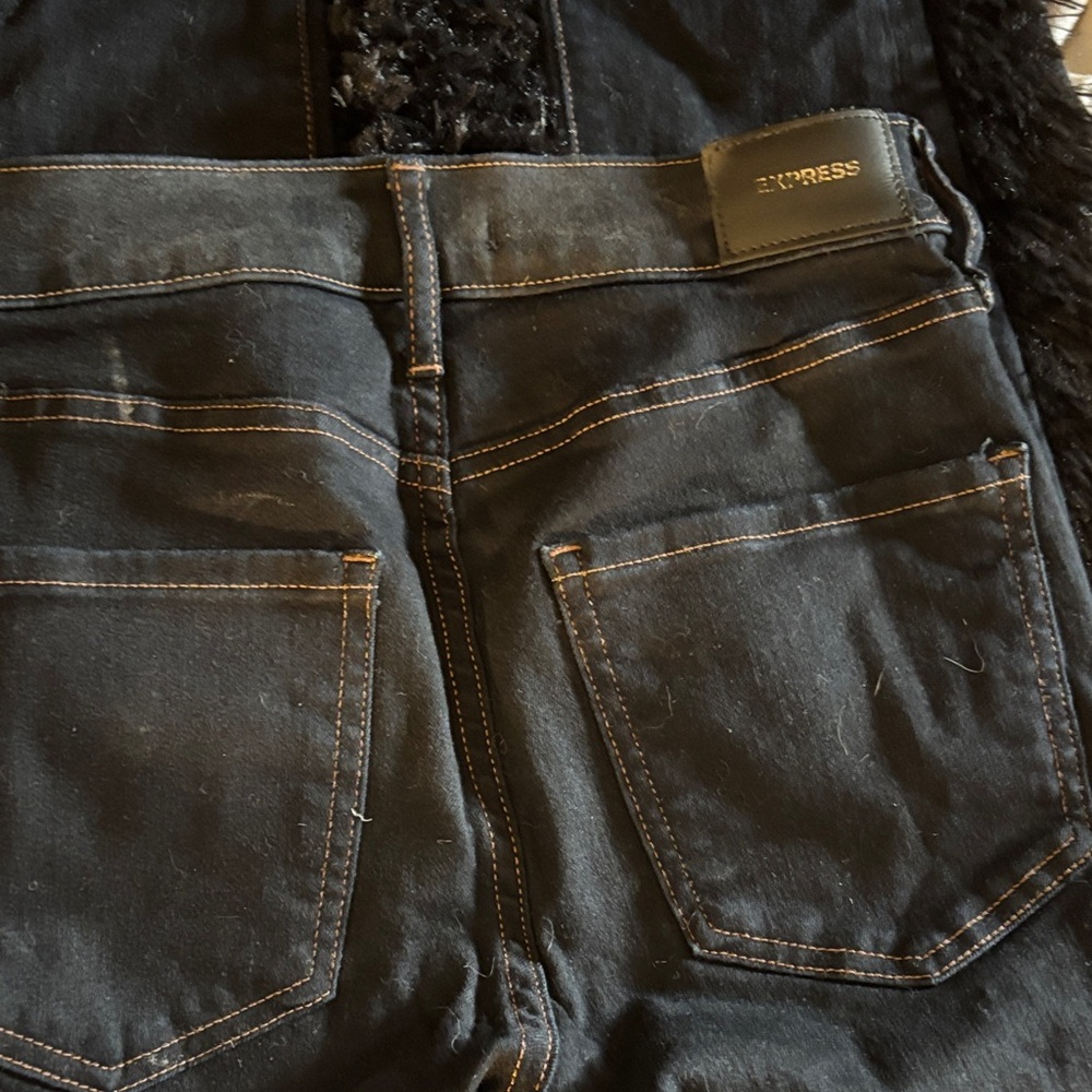 Express Black Skinny Jeans